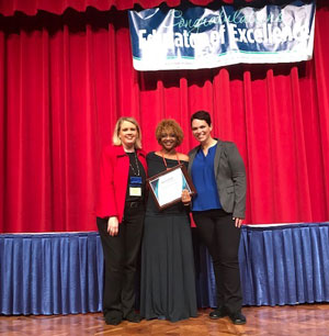 Sherry Bell (left), Dr. Adiaha Strange (center), and Beth Daniels (right)