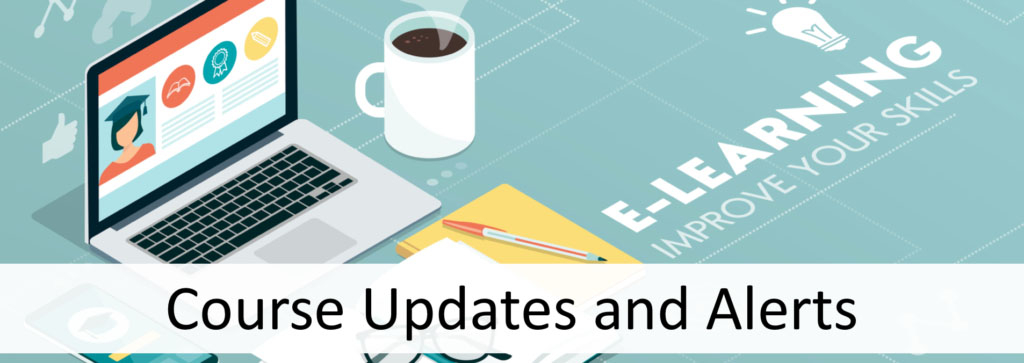 course updates and alerts