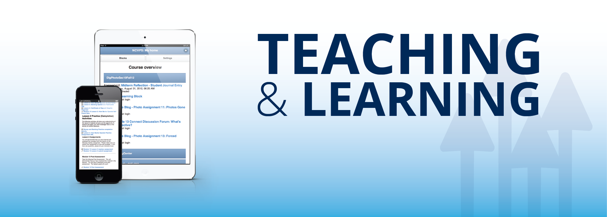 teaching and learning banner