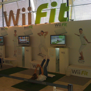 WiiFit at the airport