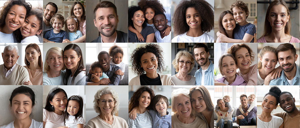 parent-resources-banner Banner with photos of families